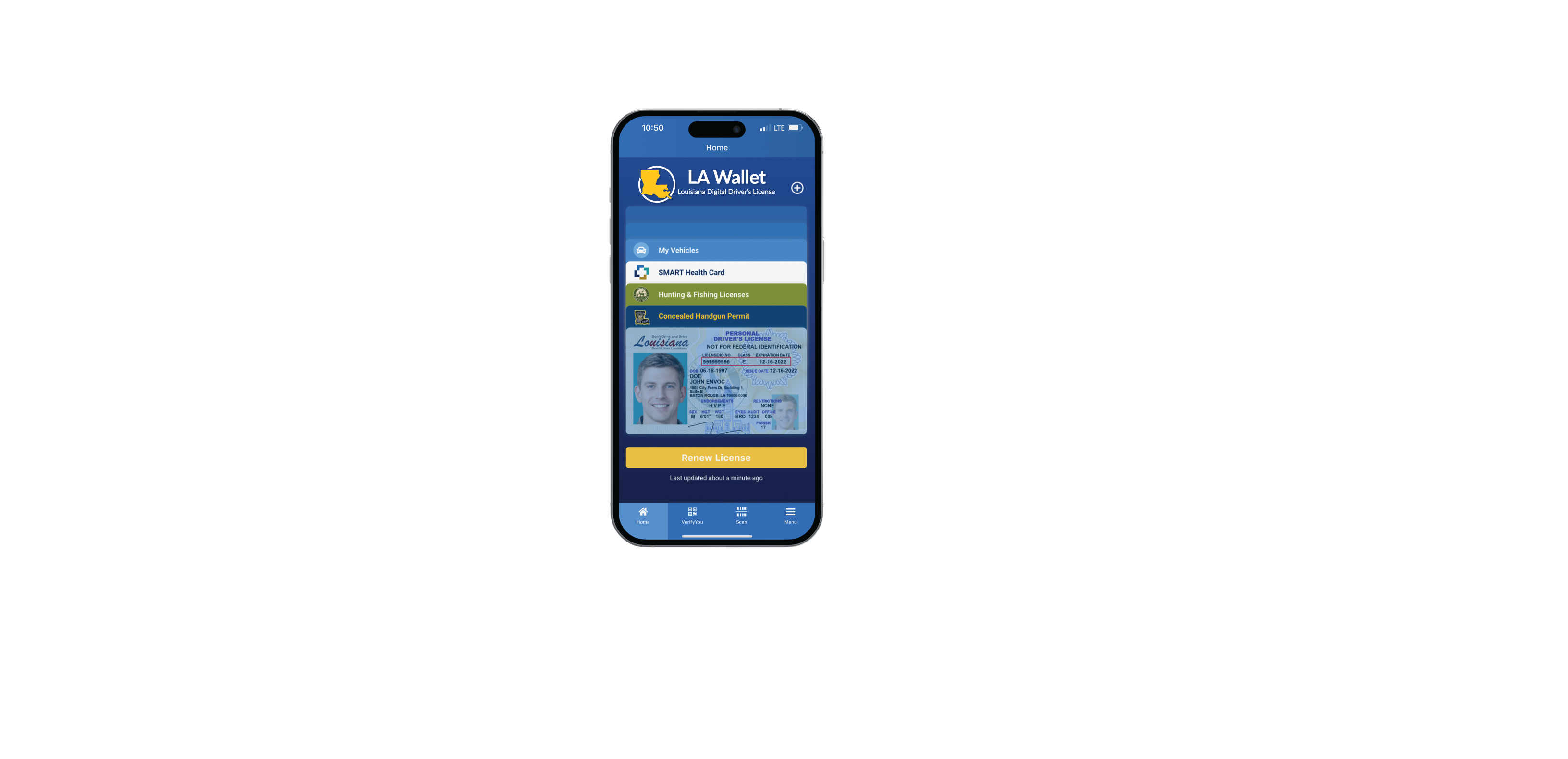 Review: LA Wallet -- digital version of your Louisiana driver's license on  your iPhone - iPhone J.D.