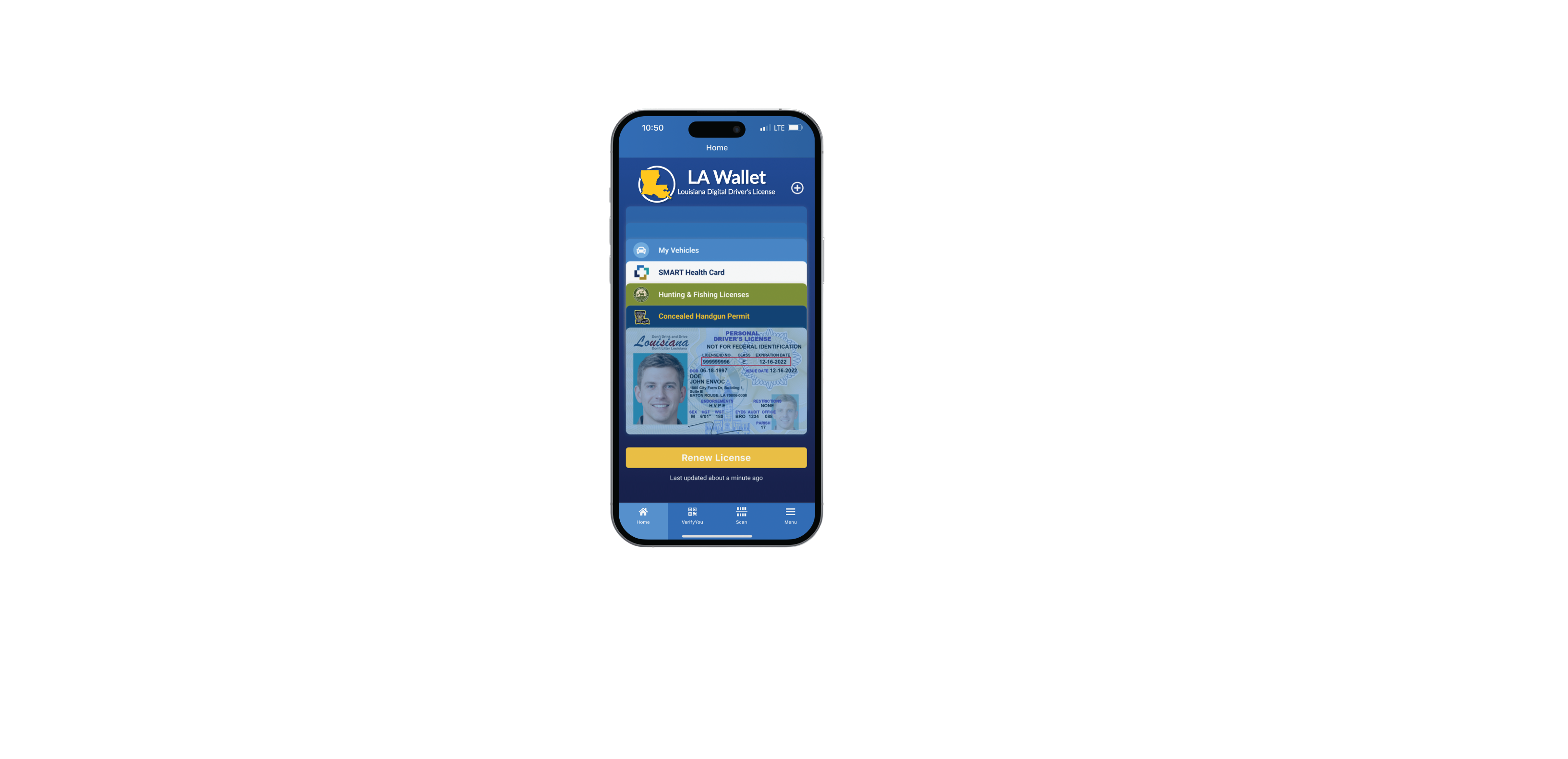 Louisiana driver's license renewal now available through LA Wallet